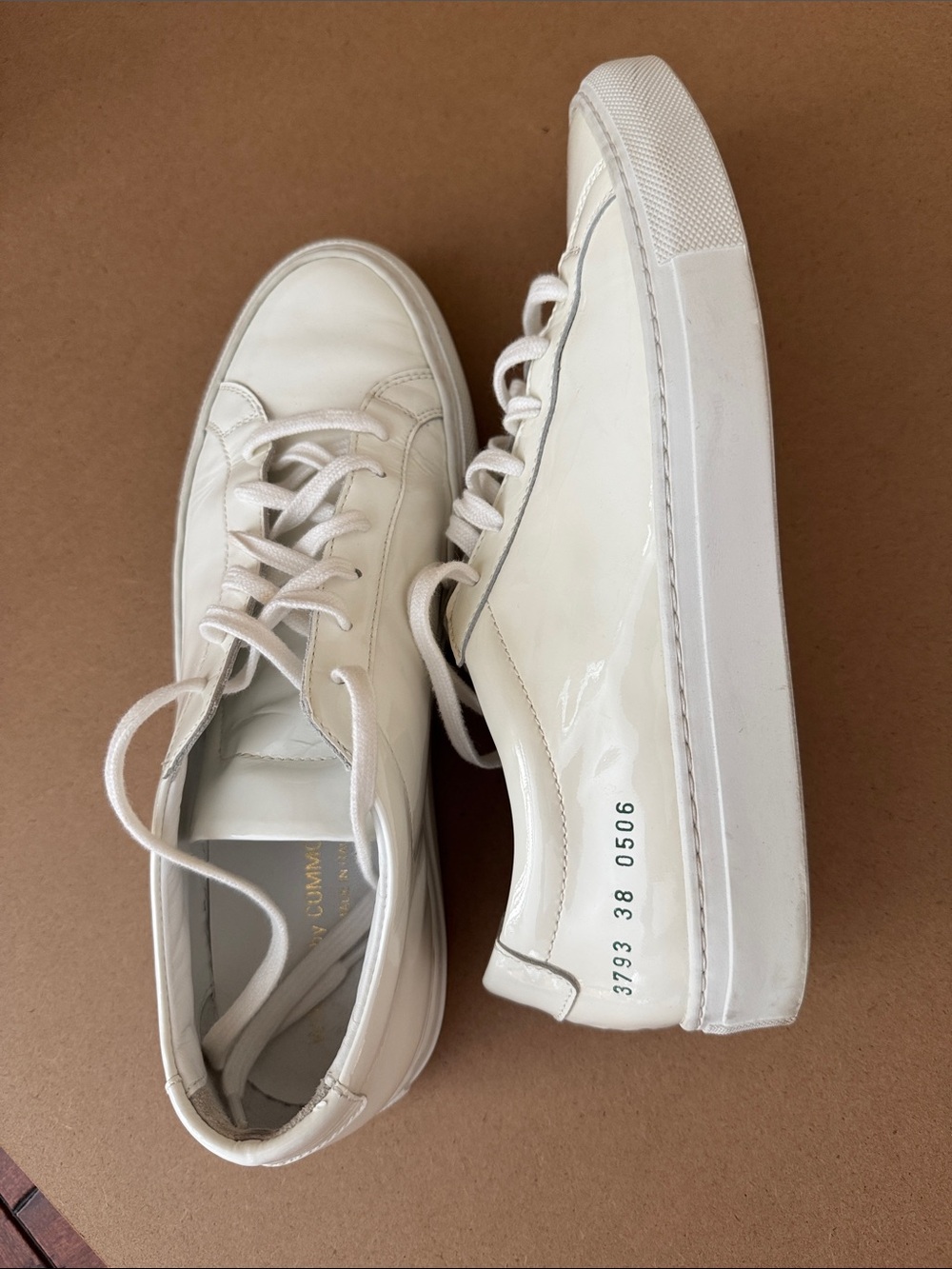 Common Projects Women’s Achilles Low Gloss White Leather Sneakers